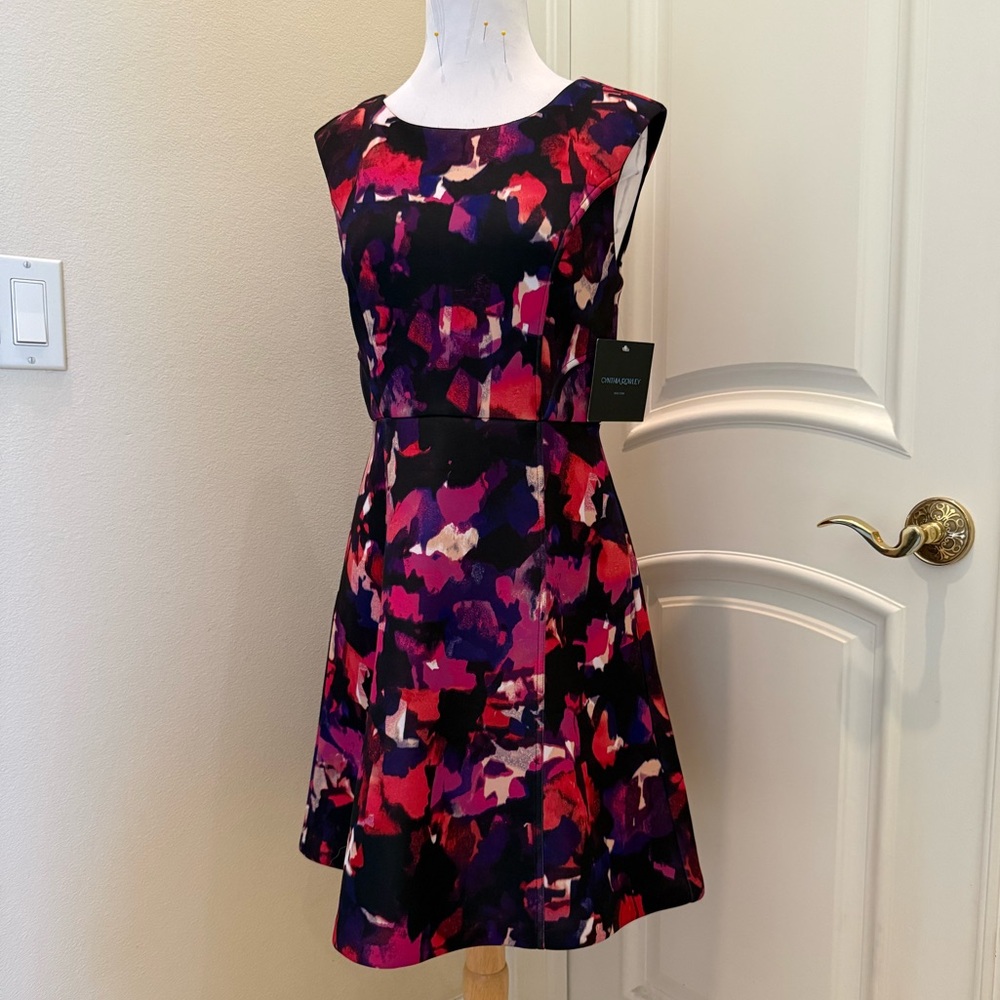 New Cynthia Rowley Vibrant Abstract Dress